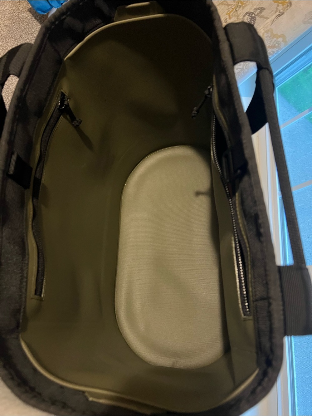 YETI Olive Green and Black Duffel Tote - Picture 2 of 3